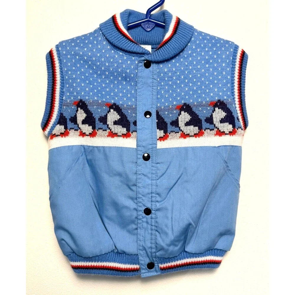 Vintage Penguin Puffer Vest
